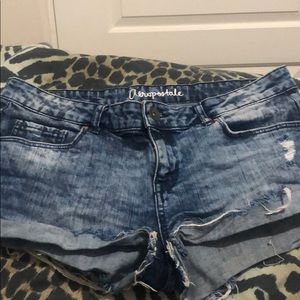 Distressed acid wash Aeropostale shorts
